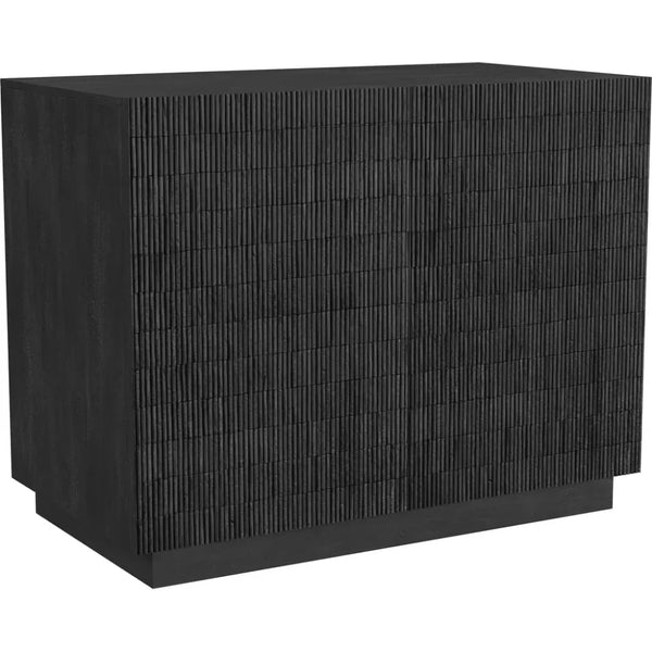 Gaines Wood Black Server - LOOMLAN - Bassett Mirror - Sideboards