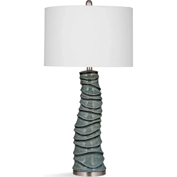 Gallie Ceramic Grey Table Lamp - LOOMLAN - Bassett Mirror - Table Lamps