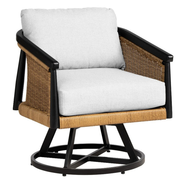 Galloway Swivel Outdoor Lounge Chair-Outdoor Lounge Chairs-Lloyd Flanders-LOOMLAN