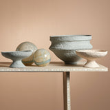 Garden Pedestal Bowl - Grey-Boxes & Bowls-Jamie Young-LOOMLAN
