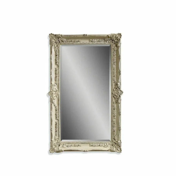 Garland 68" Rectangle Antique White Wall Mirror - LOOMLAN - Bassett Mirror - Wall Mirrors