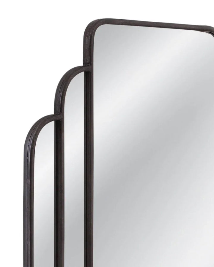 Gatsby Black Finish Frame Wall Mirror - LOOMLAN - Bassett Mirror - Wall Mirrors