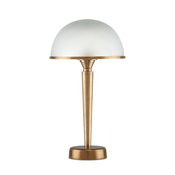 Gatsby Frosted Glass And Brass Finish Table Lamp