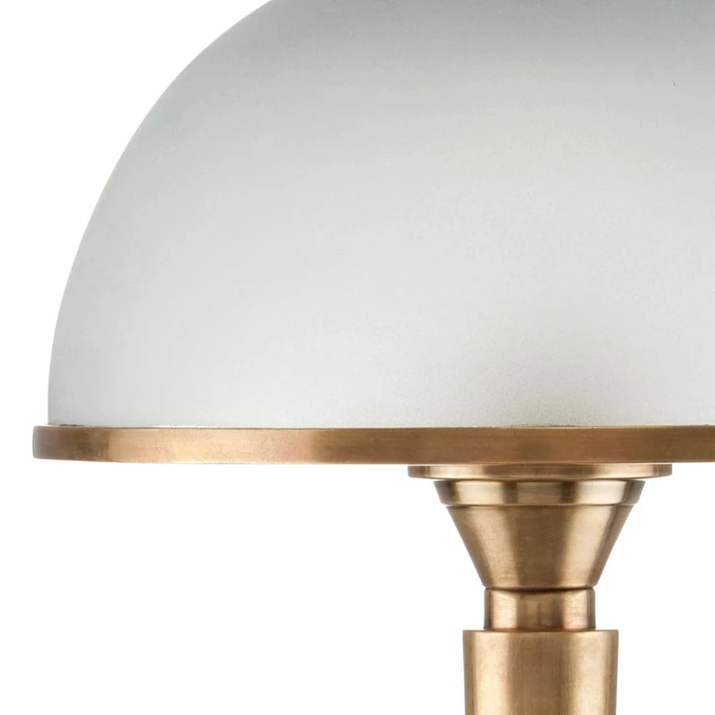 Gatsby Frosted Glass And Brass Finish Table Lamp