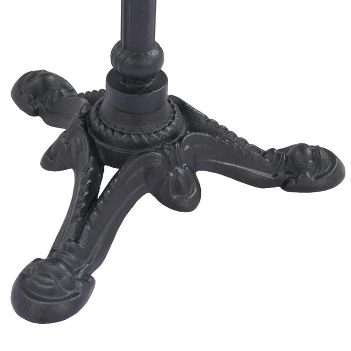 Gazebo Walnut Round Dining Table-Outdoor Dining Tables-Zuo Modern-LOOMLAN