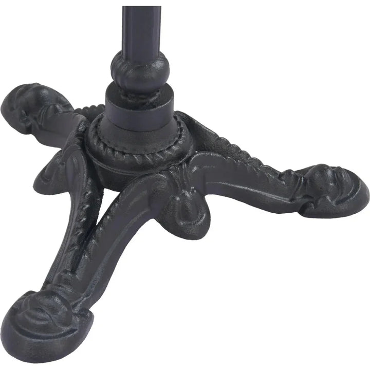 Gazebo Wood and Metal Round Dining Table-Outdoor Dining Tables-Zuo Modern-LOOMLAN