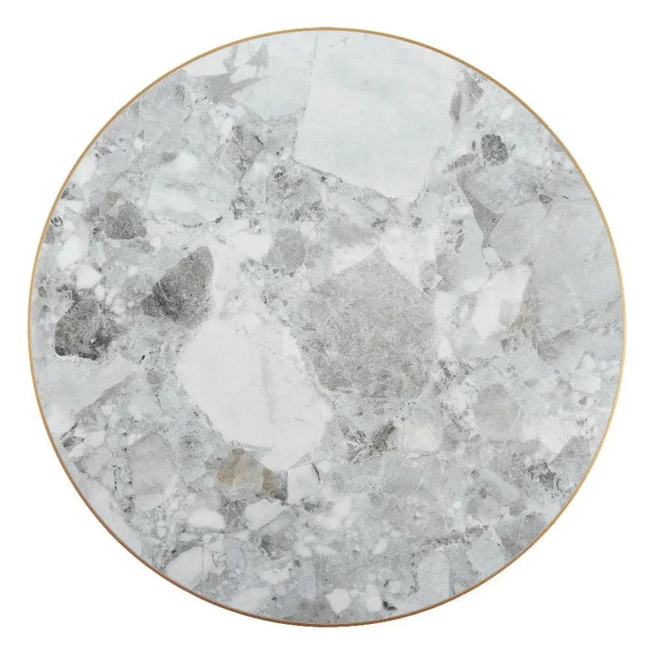 Gazebo Wood and Metal Round Dining Table-Outdoor Dining Tables-Zuo Modern-LOOMLAN