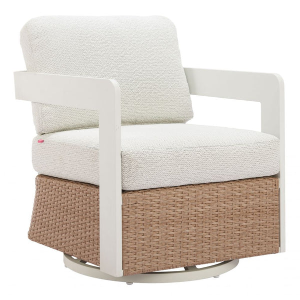 Gelo Olefin Fabric Outdoor Swivel Chair