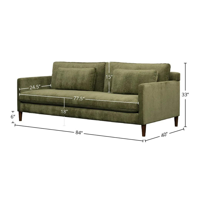 Gemma Performance Fabric Comfort Sofa-Sofas & Loveseats-LH Imports-LOOMLAN