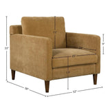 Gemma Polyester Upholstered Comfort Club Chair