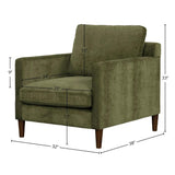 Gemma Polyester Upholstered Comfort Club Chair