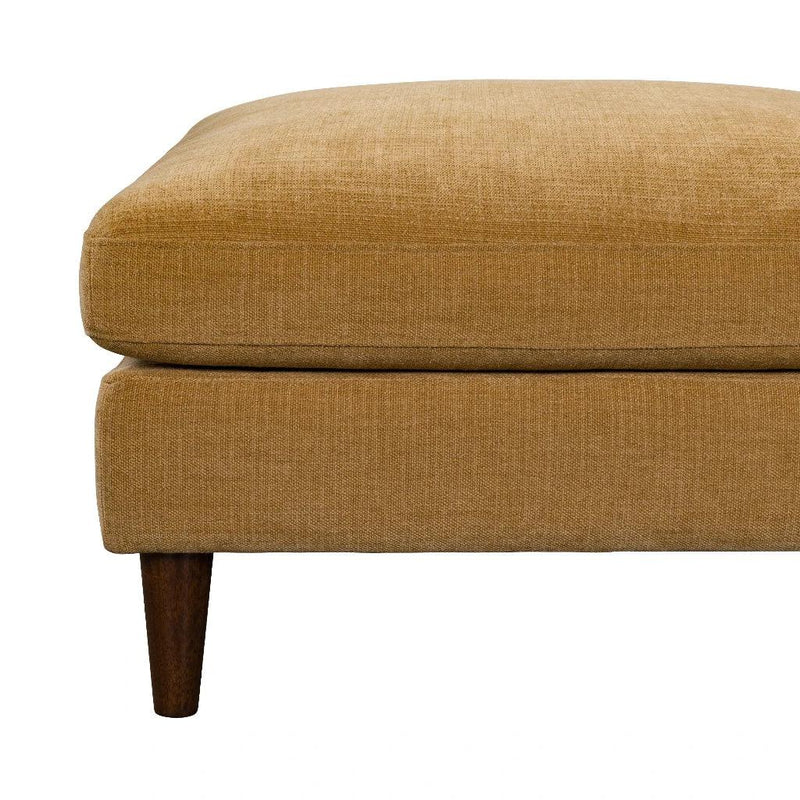 Gemma Polyester Upholstered Square Ottoman