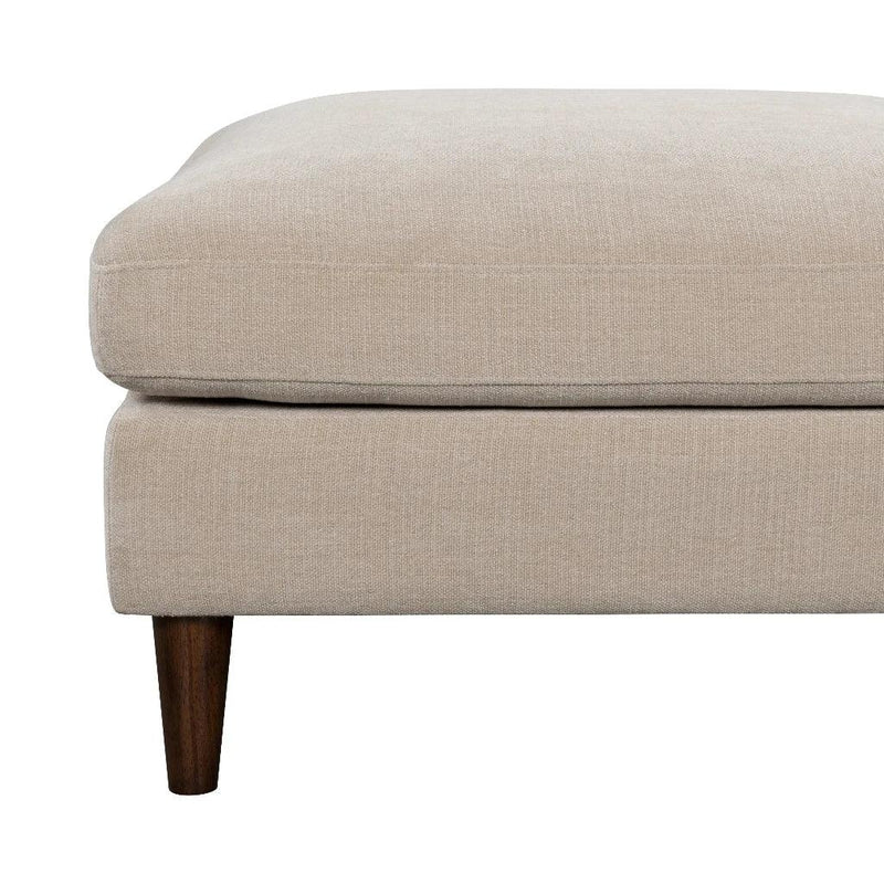 Gemma Polyester Upholstered Square Ottoman