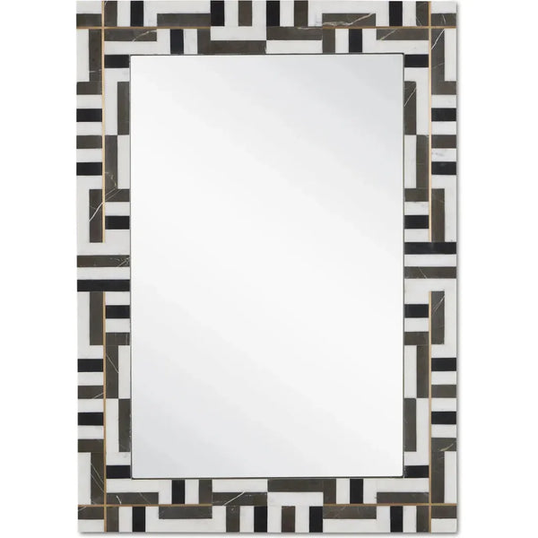Gentry Rectangular Mirror - LOOMLAN - Currey & Co - Wall Mirrors