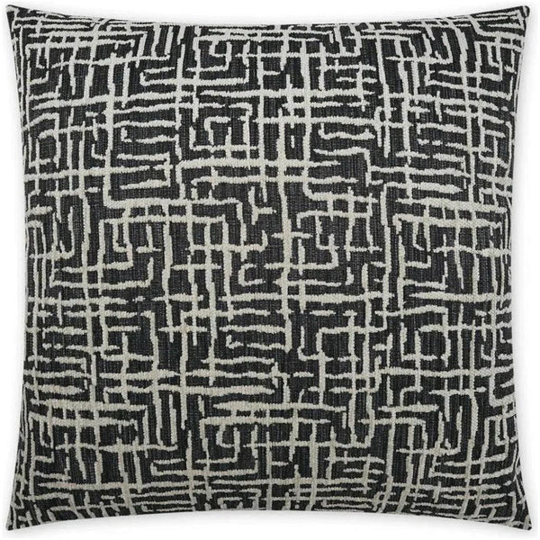Gervais Abstract Global Black Large Throw Pillow Insert - LOOMLAN - D.V. Kap - Throw Pillows