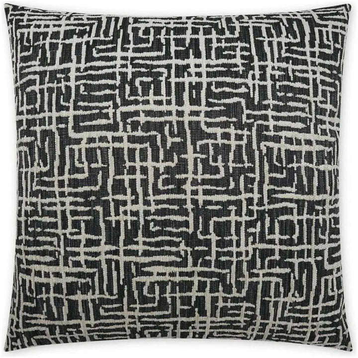 Gervais Abstract Global Black Large Throw Pillow Insert - LOOMLAN - D.V. Kap - Throw Pillows