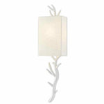 Gesso White Baneberry Wall Sconce Left