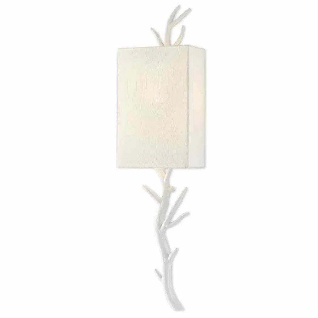 Gesso White Baneberry Wall Sconce Right