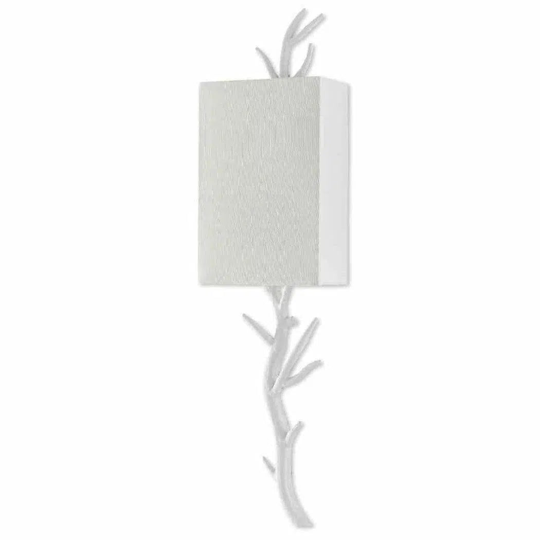 Gesso White Baneberry Wall Sconce Right