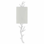 Gesso White Baneberry Wall Sconce Right