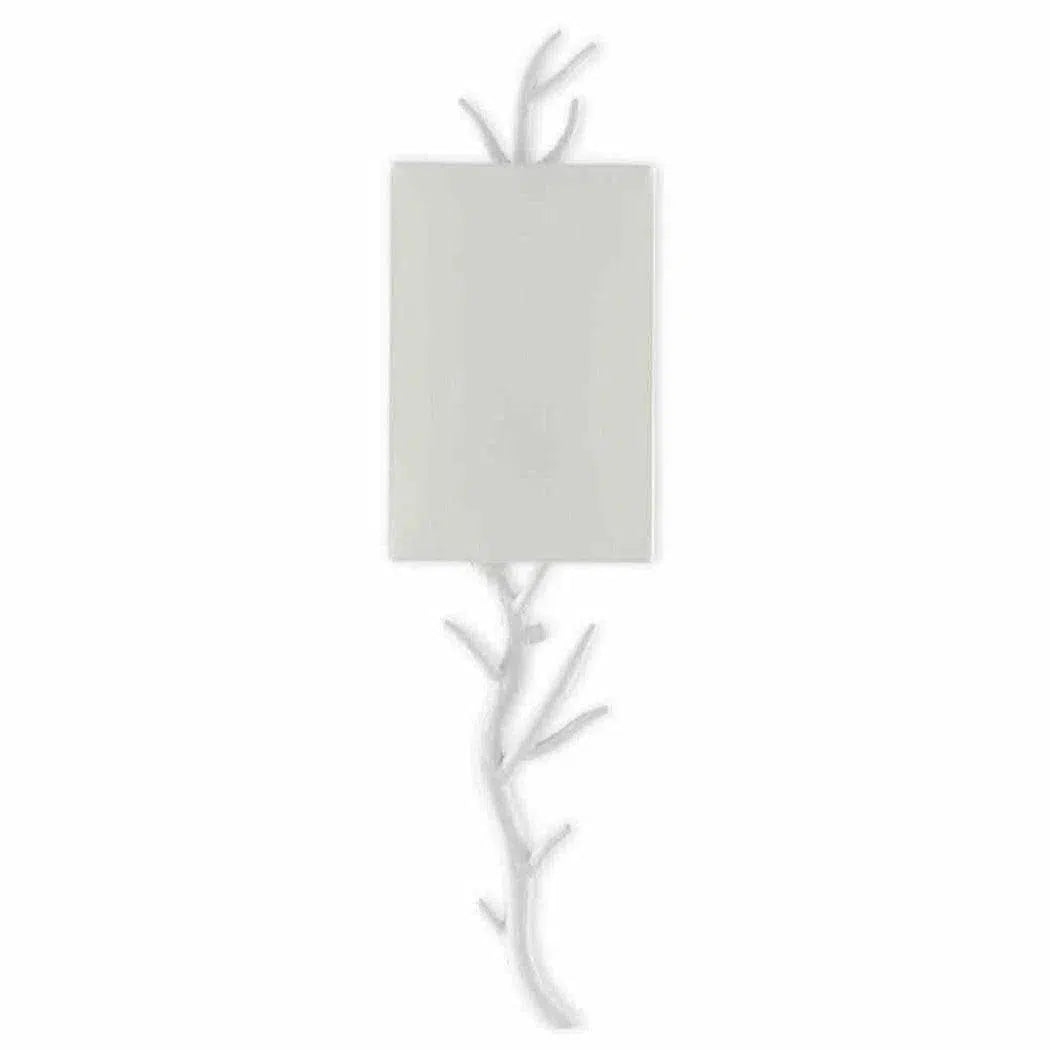 Gesso White Baneberry Wall Sconce Right