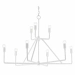 Gesso White Trilling Chandelier