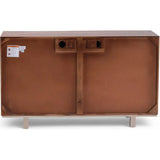 Getson Wooden Brown 4 Door Sideboard-Sideboards-LOOMLAN-LOOMLAN