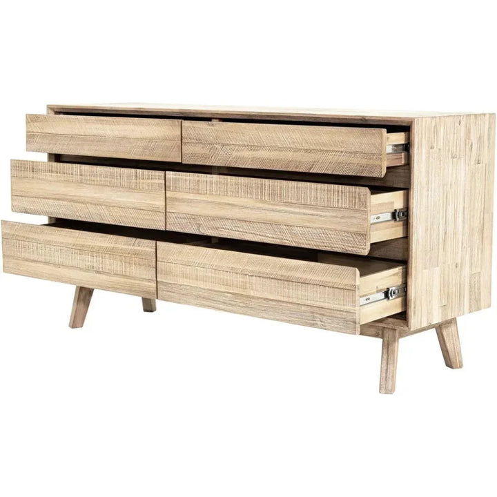 Gia 6 Drawer Dresser - LOOMLAN - LH Imports - Dressers