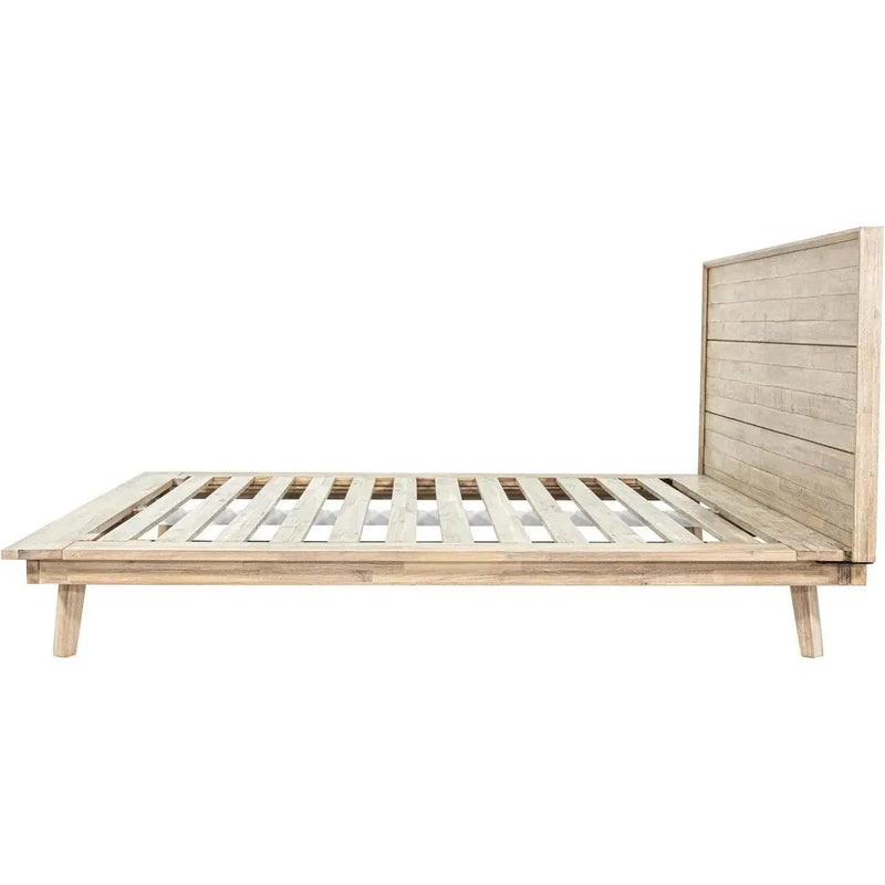 Gia Natural Wood Platform Bed Frame