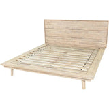 Gia Natural Wood Platform Bed Frame