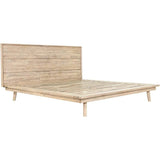 Gia Natural Wood Platform Bed Frame