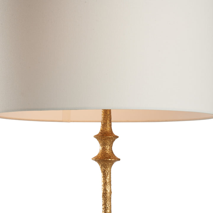 Gia Resin Gold Floor Lamp-Floor Lamps-Chelsea House-LOOMLAN