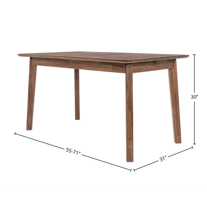 Gia Wooden Extendable Dining Table-Dining Tables-LH Imports-LOOMLAN