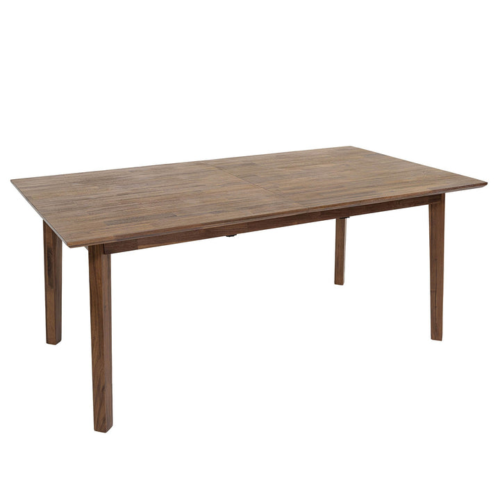 Gia Wooden Extendable Dining Table-Dining Tables-LH Imports-Brown-Large-LOOMLAN