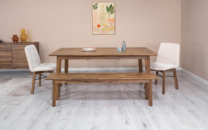 Gia Wooden Extendable Dining Table-Dining Tables-LH Imports-LOOMLAN