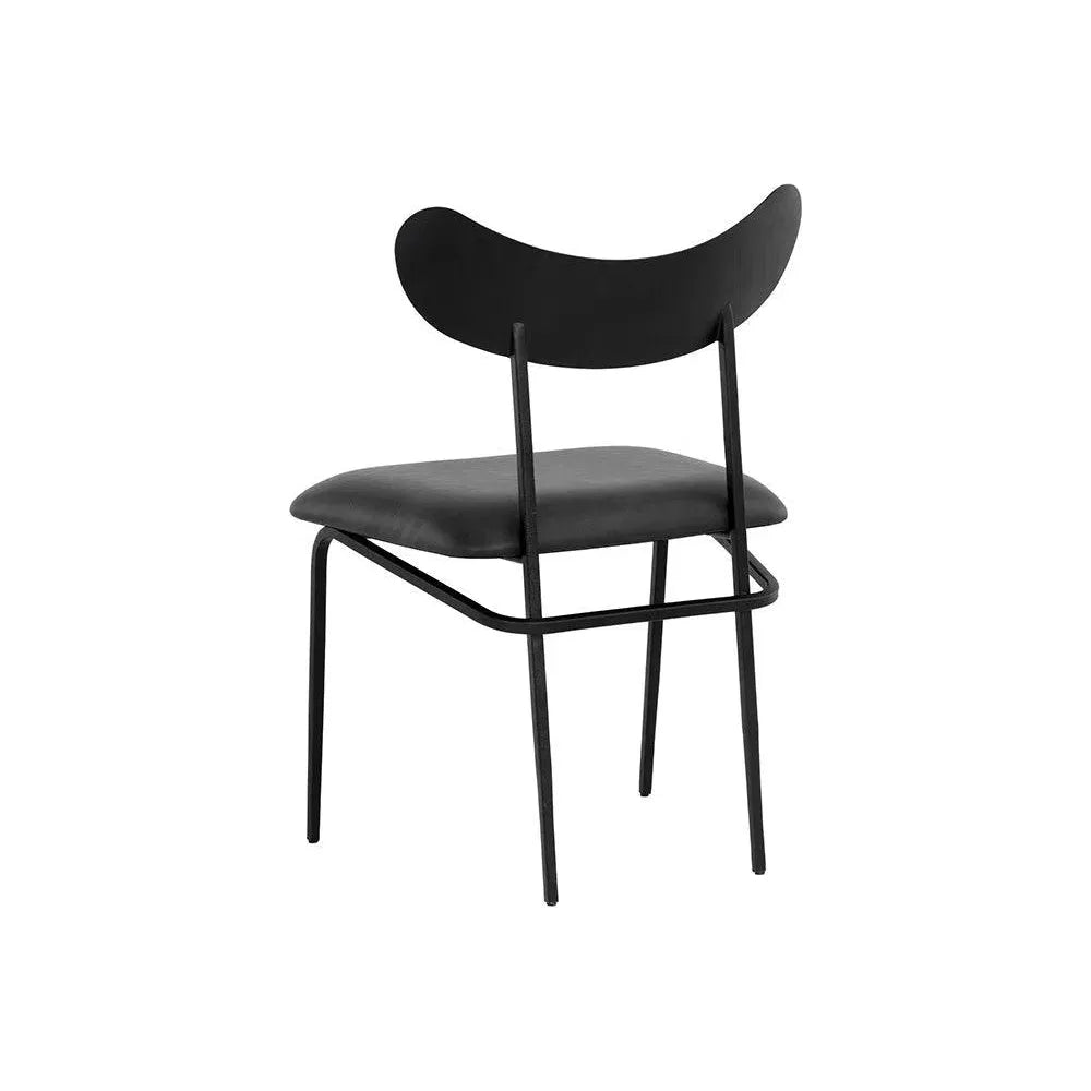 Gibbons Leather Unique Armless Dining Chair