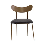 Gibbons Leather Unique Armless Dining Chair