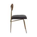 Gibbons Leather Unique Armless Dining Chair