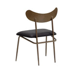 Gibbons Leather Unique Armless Dining Chair