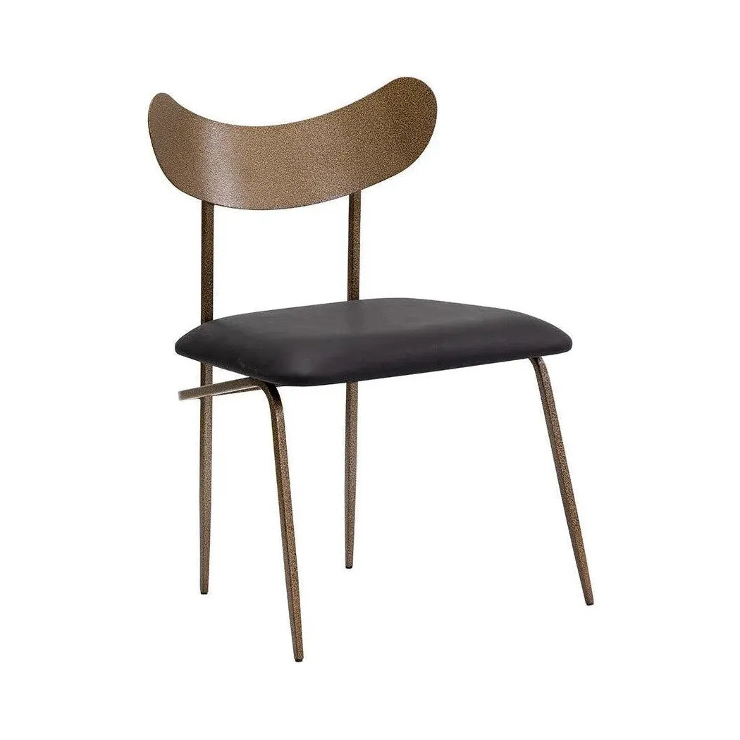 Gibbons Leather Unique Armless Dining Chair