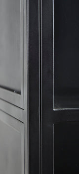 Gilborne Arched Iron Cabinet-Buffets & Curios-Furniture Classics-LOOMLAN