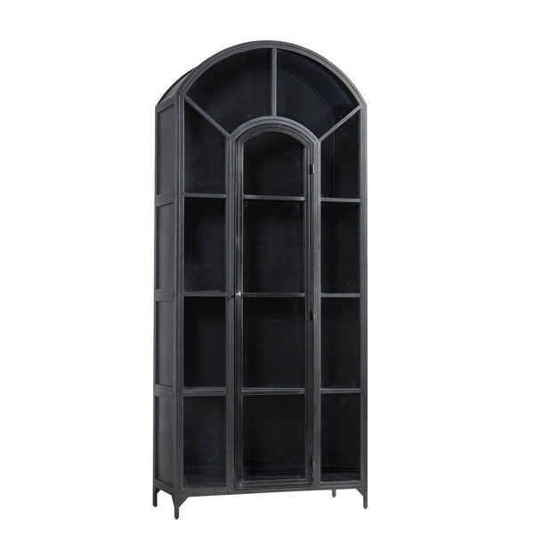 Gilborne Arched Iron Cabinet-Buffets & Curios-Furniture Classics-LOOMLAN