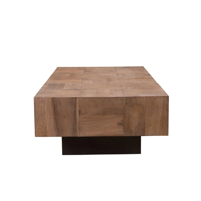 Gillian 59 inches Brown Coffee Table Coffee Tables LOOMLAN By LOOMLAN
