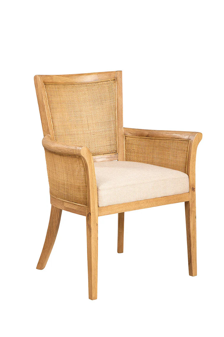 Gimble Linen Upholstered Arm Chair