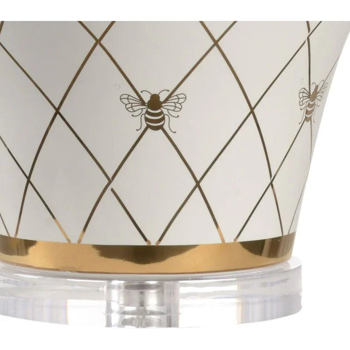 Ginger Jar Ceramic Made With Gold Accents Table Lamp - LOOMLAN - Chelsea House - Table Lamps