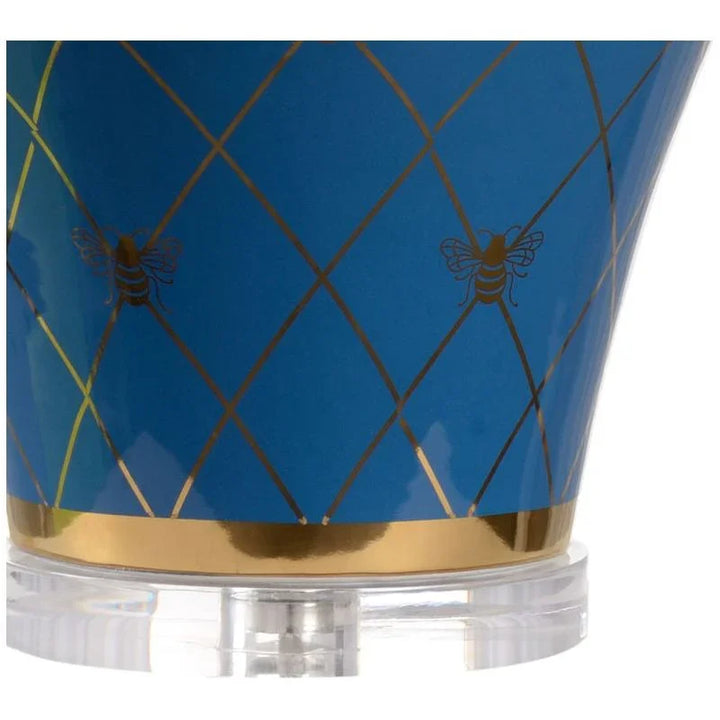 Ginger Jar Ceramic Made With Gold Accents Table Lamp - LOOMLAN - Chelsea House - Table Lamps