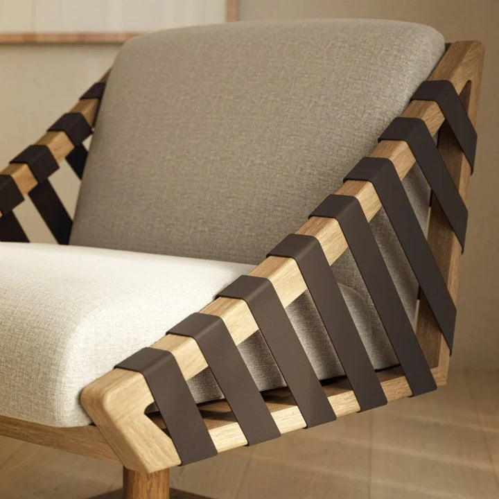 Girona Fabric Elegance Swivel Club Chair - LOOMLAN - Urbia - Club Chairs