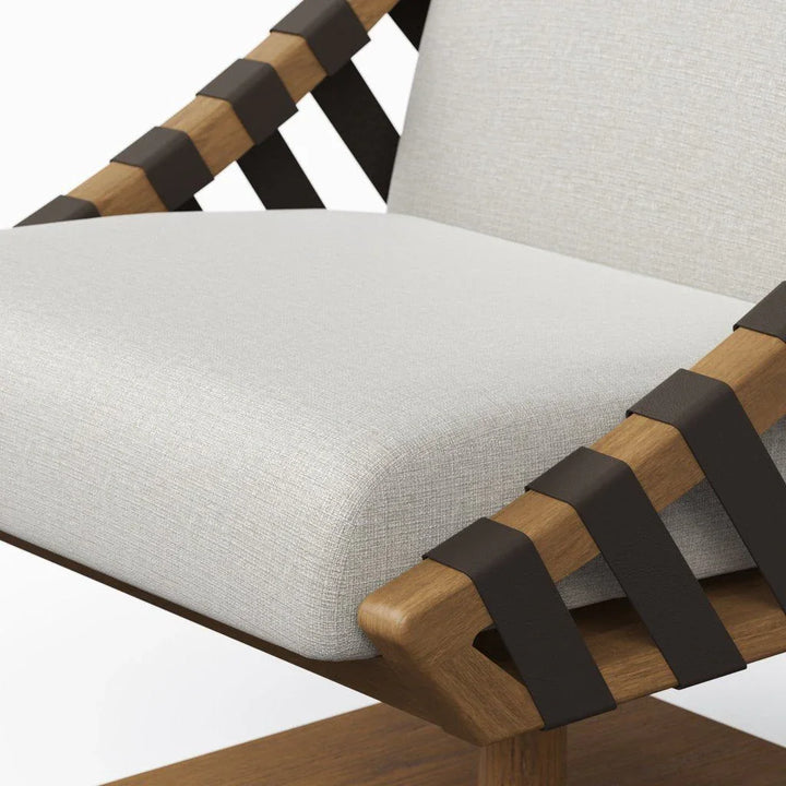 Girona Fabric Elegance Swivel Club Chair - LOOMLAN - Urbia - Club Chairs