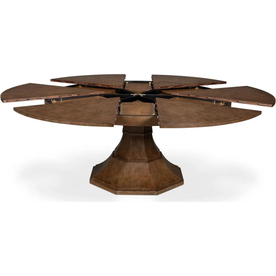 Giselle Jupe Extendable Round Dining Table