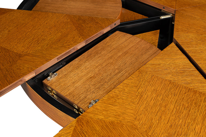 Giselle Jupe Extendable Wooden Dining Table-Dining Tables-Sarreid-LOOMLAN